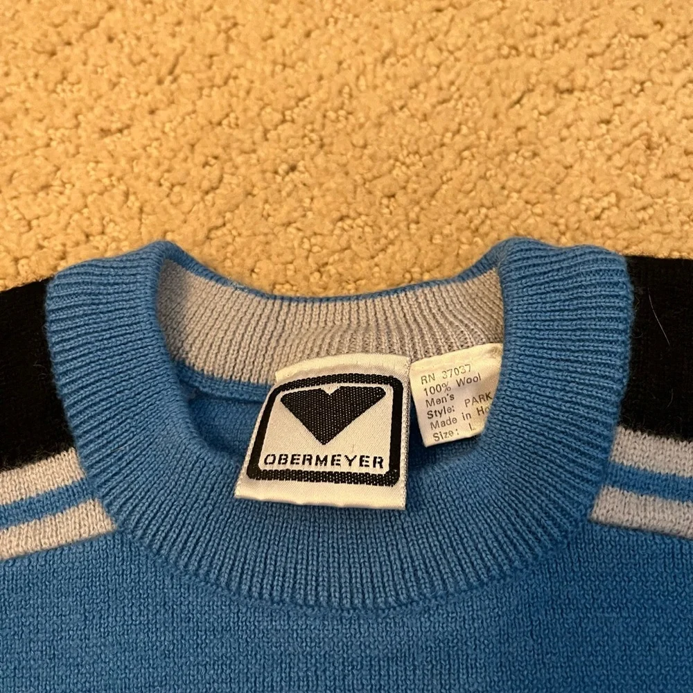 Vintage early 80s Obermeyer wool sweater - Picture 3 of 4